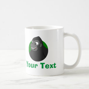 Personlig Gorilla Tecknad Coffee Mugg