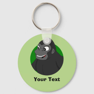 Personlig Gorilla Tecknad Keychain Nyckelring