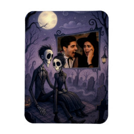 Personlig Gothic Halloween Photo Magnet