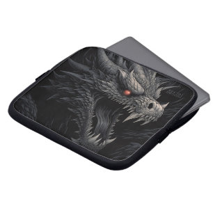 Personlig gotisk drakhuvud laptop fodral