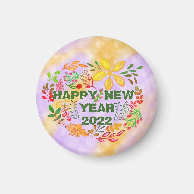 PERSONLIG GOTT NYTT ÅR 2022 MAGNET (Framsidan)