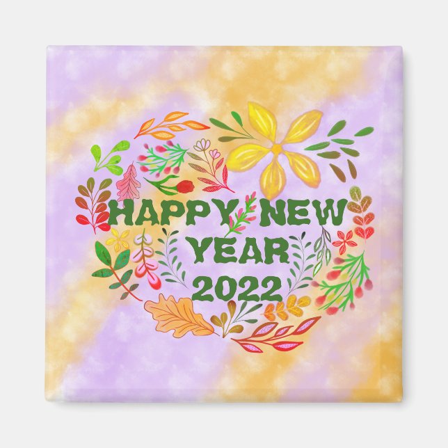 PERSONLIG GOTT NYTT ÅR 20XX MAGNET (Framsidan)