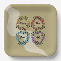 PERSONLIG GOTT NYTT ÅR 20XX OCH BLOMMAR