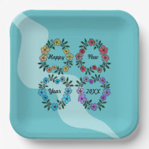 PERSONLIG GOTT NYTT ÅR 20XX OCH BLOMMAR