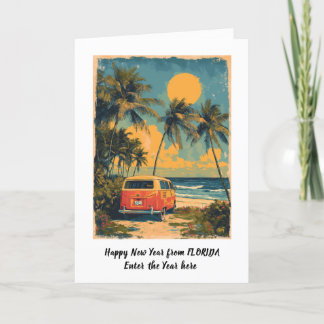 Personlig Gott nytt år från Florida-kort Helgkort