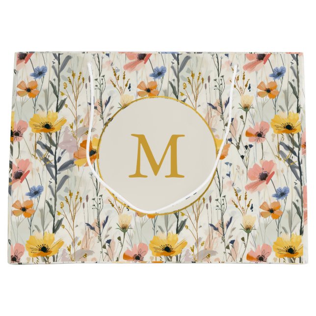 Personlig Gouache Meadow Flowers Mönster (Framsidan)