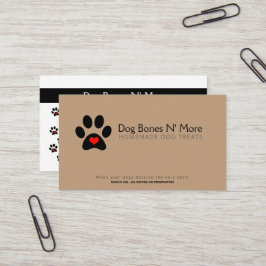 Personlig Gourmet Hund Treats Bakery Busines Visitkort