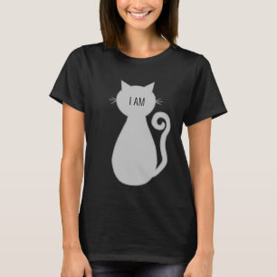Personlig grå katt t shirt