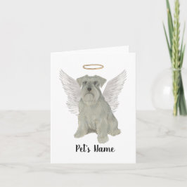 Personlig Grå Silver Schnauzer Kort