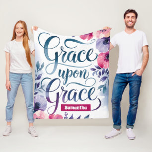 Personlig Grace On Grace Christian Fleecefilt