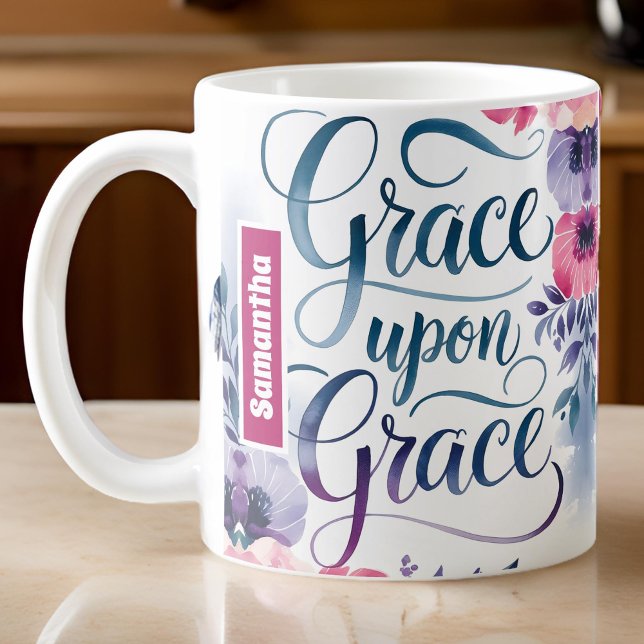 Personlig Grace On Grace Christian Kaffemugg (Skapare uppladdad)