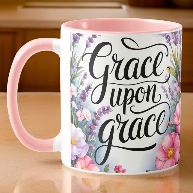 Personlig Grace On Grace Christian Women Mugg (Skapare uppladdad)