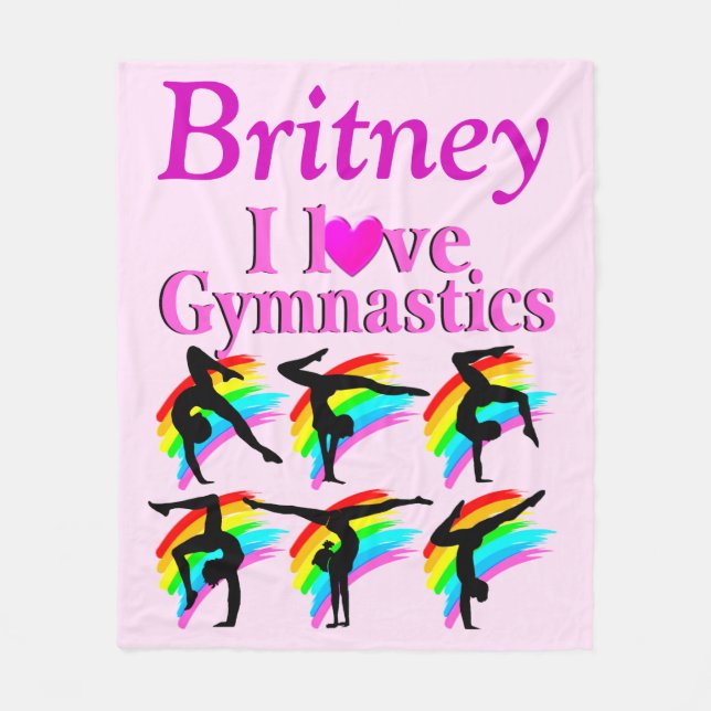 PERSONLIG GRACEFUL GYMNAST FLEECE BLANKET (Framsidan)