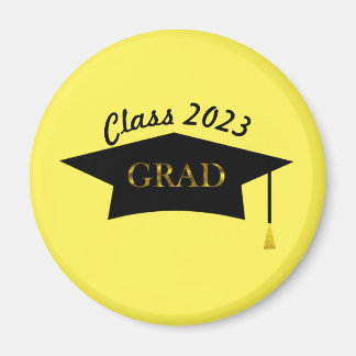 Personlig Grad Hat & Anpassningsbar Text Class 202 Magnet
