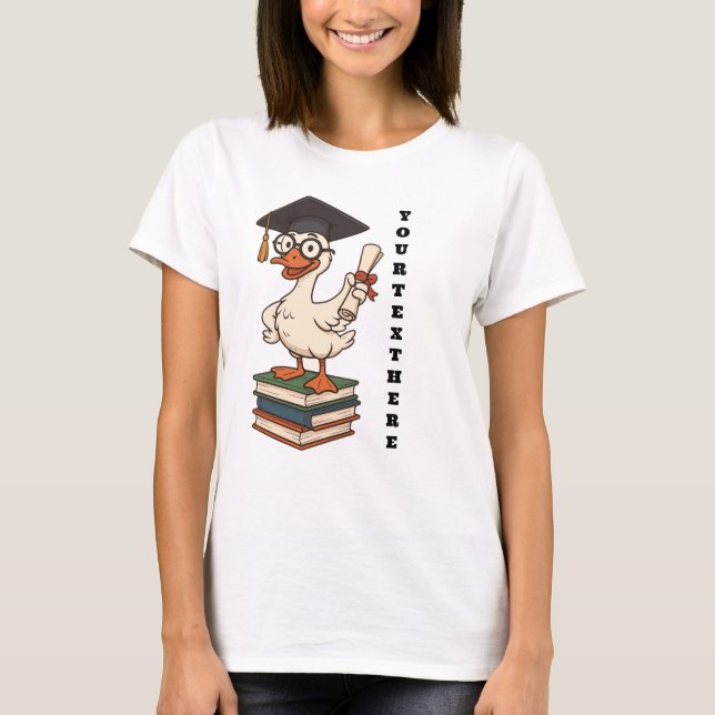 Personlig Gradvärd Fågelskratt T Shirt (Framsida)
