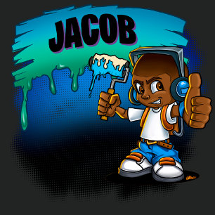 Personlig Graffiti Boy T-Shirt