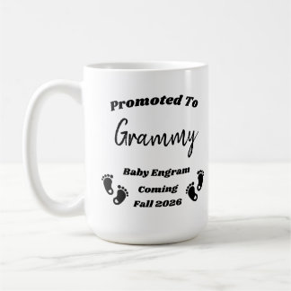 Personlig Grammy Baby Reveal Mugg