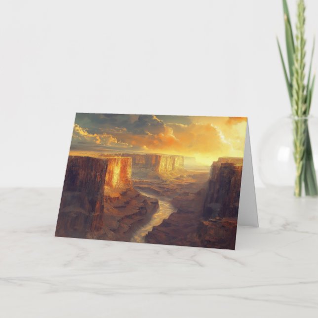 Personlig Grand Canyon National Park Vintage Helgkort (Framsida)