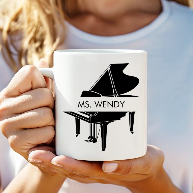 Personlig Grand Piano Kaffemugg (Skapare uppladdad)