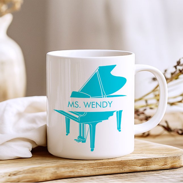 Personlig Grand Piano Kaffemugg (Skapare uppladdad)