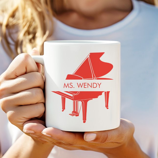 Personlig Grand Piano Kaffemugg (Skapare uppladdad)