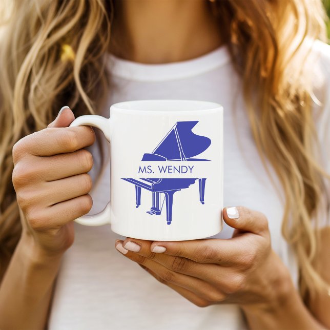 Personlig Grand Piano Kaffemugg (Skapare uppladdad)