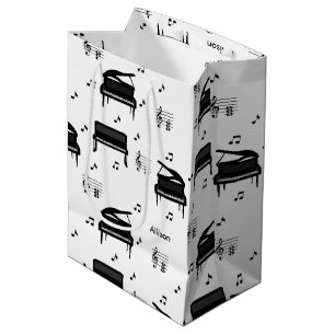 Personlig Grand Piano och Musik noter Mönster