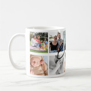 Personlig Grandchildren Photo Collage Mugg