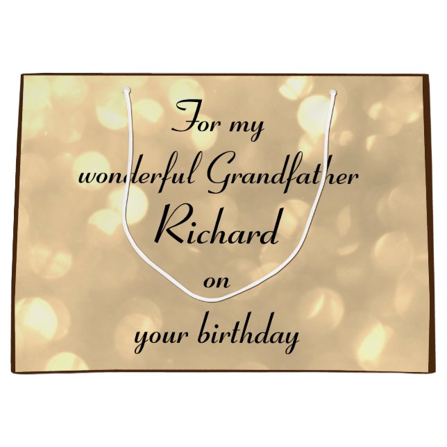 Personlig Grandfather Birthday (Framsidan)