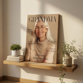 Personlig Grandma Canvas Fotopresent | Lyxig