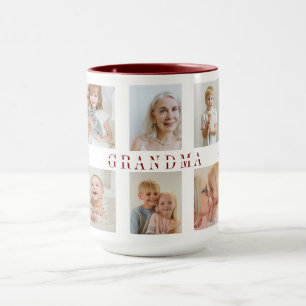 Personlig Grandma Combo Mugg   Anpassningsbar Foto