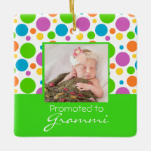 Personlig Grandma First jul Ornament