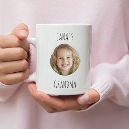Personlig Grandma Gift | Anpassningsbar Grandchild Kaffemugg