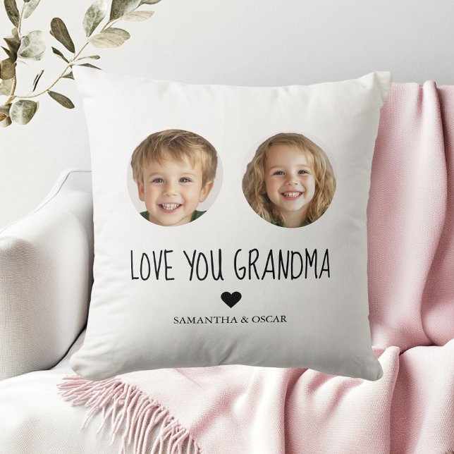 Personlig Grandma Gift | Anpassningsbar Grandchild Kudde (Skapare uppladdad)