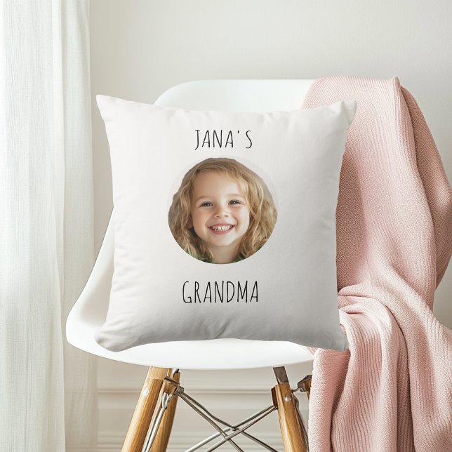 Personlig Grandma Gift | Anpassningsbar Grandchild Kudde (Skapare uppladdad)