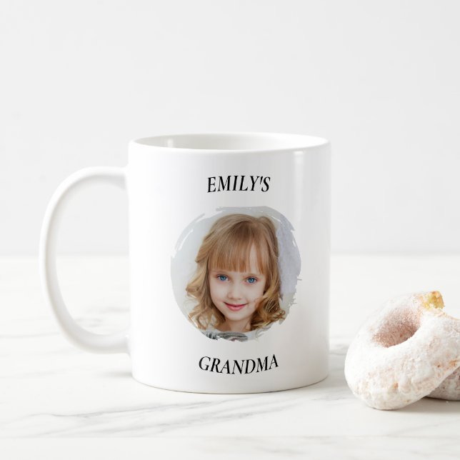 Personlig Grandma - Granddotter Photo Mugg (Med munk)