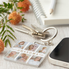 Personlig Grandma Keychain | Anpassningsbar Foton