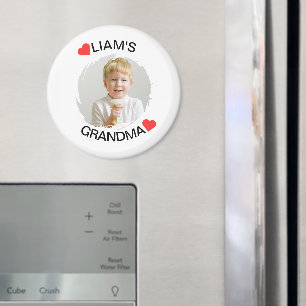 Personlig Grandma Magnet Child Ansikte Photo