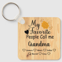 Personlig Grandma med namn i barnbarn