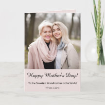 Personlig Grandma Mors dag Greeting Card