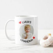 Personlig Grandma Mugg - Anpassningsbar Child Ansi