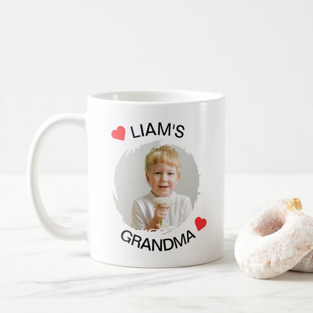 Personlig Grandma Mugg - Anpassningsbar Child Ansi (Med munk)
