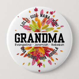 Personlig GRANDMA Nana Mimi Gigi Mors dag Knapp