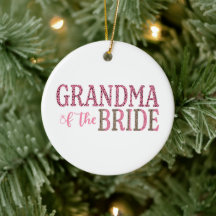 Personlig Grandma of Bride Gift