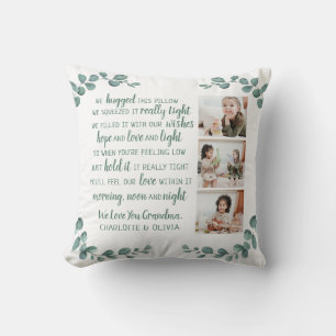 Personlig Grandma Quote Photo Collation  Kudde