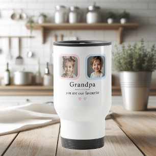 Personlig Grandpa 2 Barnbarn Photo Gift Resemugg