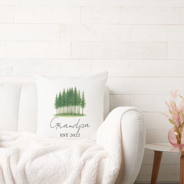 Personlig "Grandpa Est. [År]" - Kudde (Soffa)