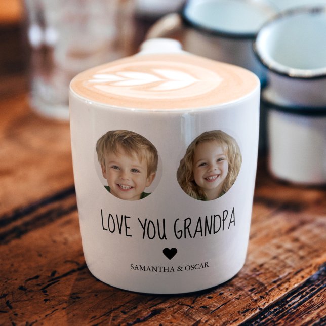 Personlig Grandpa Gift | Anpassningsbar Grandchild Espressomugg (Skapare uppladdad)
