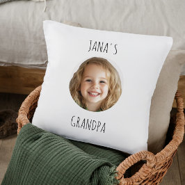 Personlig Grandpa Gift | Anpassningsbar Grandchild Kudde
