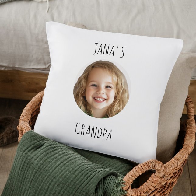 Personlig Grandpa Gift | Anpassningsbar Grandchild Kudde (Skapare uppladdad)